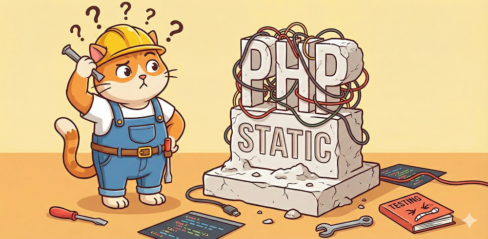 PHP 的靜態方法難以測試？